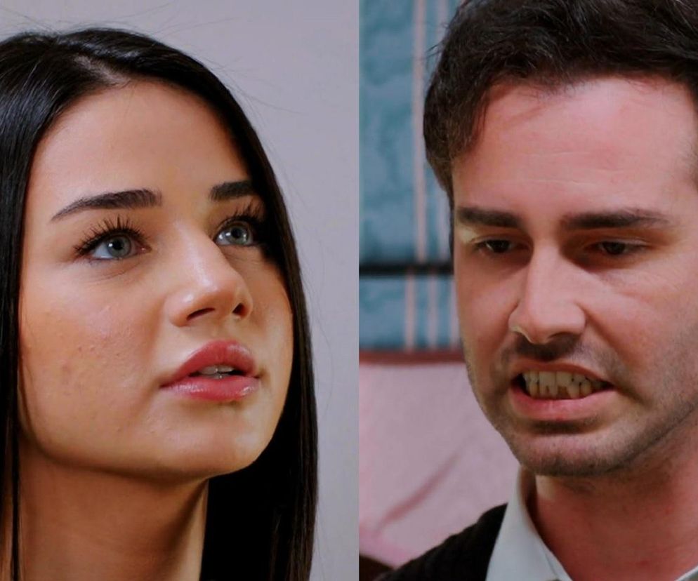 Bahar i Levent podczas ostrej konfrontacji w 311 odcinku serialu Miłość i nadzieja. Bahar ma ciemne włosy, niebieskie oczy i skupiony wyraz twarzy, natomiast Levent z ciemnymi włosami, wykrzywioną w złości twarzą i widocznymi zębami. Więcej o ich konflikcie przeczytasz na Super Seriale.