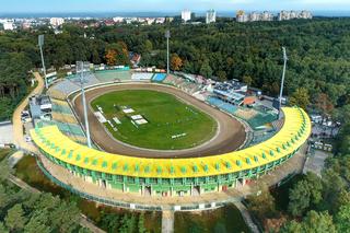 Stadion żużlowy w Zielonej Górze z lotu ptaka