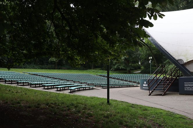 Ogród Saski w Lublinie w wakacyjny poranek 2025