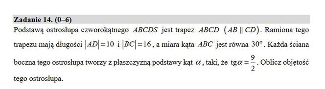 Arkusz maturalny z matematyki 2020 - poziom rozszerzony