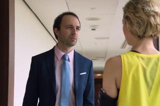 Barwy szczęścia odc. 1926. Anita (Karolina Porcari), Szymon (Maciej Marczewski)