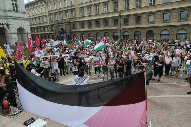 Marsz dla Palestyny przeszedł w niedzielę, 17 sierpnia ulicami Warszawy