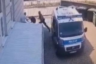 Pobił policjantów i zbiegł z konwoju w PIasecznie. To jego ściga policja