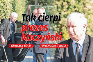 Prezes PiS z wyraźnym bólem porusza się o kuli. Tak cierpi Kaczyński 