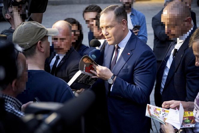 Karol Nawrocki po udzieleniu wywiadu