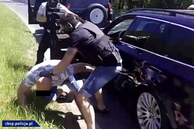 Zatrzymanie Azera Azada A. przez policjantów CBŚP