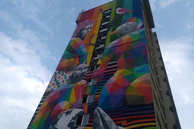 Mural namalował hiszpański artysta Okuda