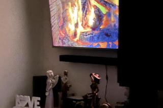 Wirtualny kominek zaniepokoił sąsiadów