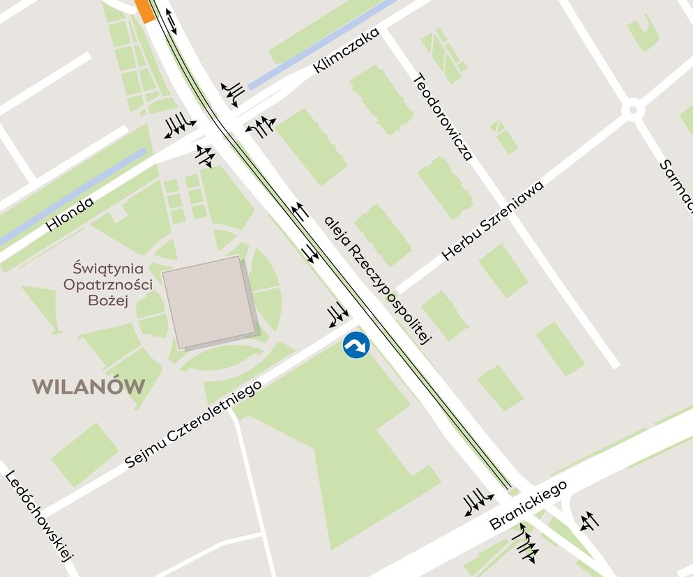 Zmiany w organizacji ruchu w alei Rzeczypospolitej