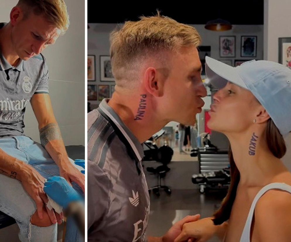 Jakub Rzeźniczak i jego żona zrobili sobie nowe tatuaże