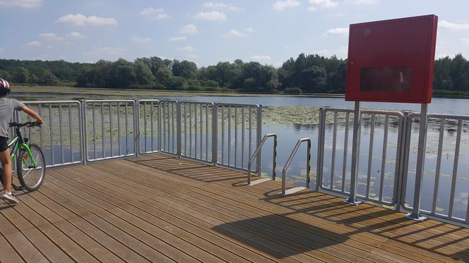 Pomost widokowy na Pogorii II w Dąbrowie Górniczej