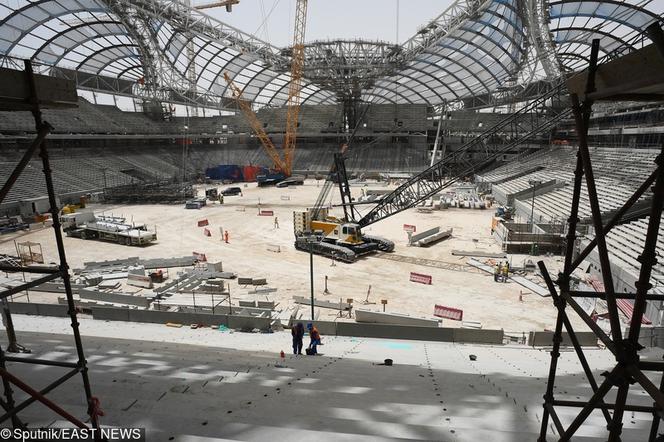 Budowa stadionu na MŚ 2022 w Katarze