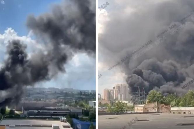 Gigantyczna eksplozja w rosyjskiej fabryce. Widać kłęby czarnego dymu