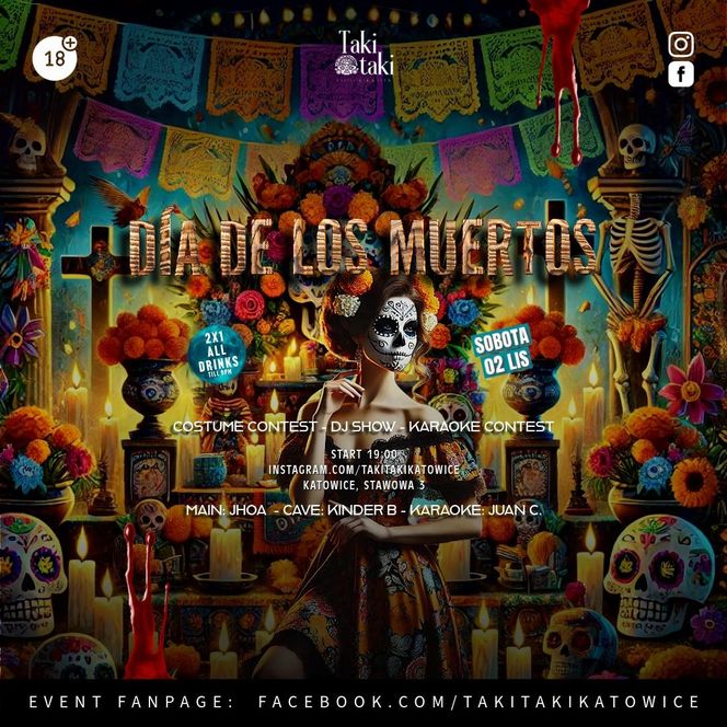 Días de los Muertos Party - sobota 2 listopada 