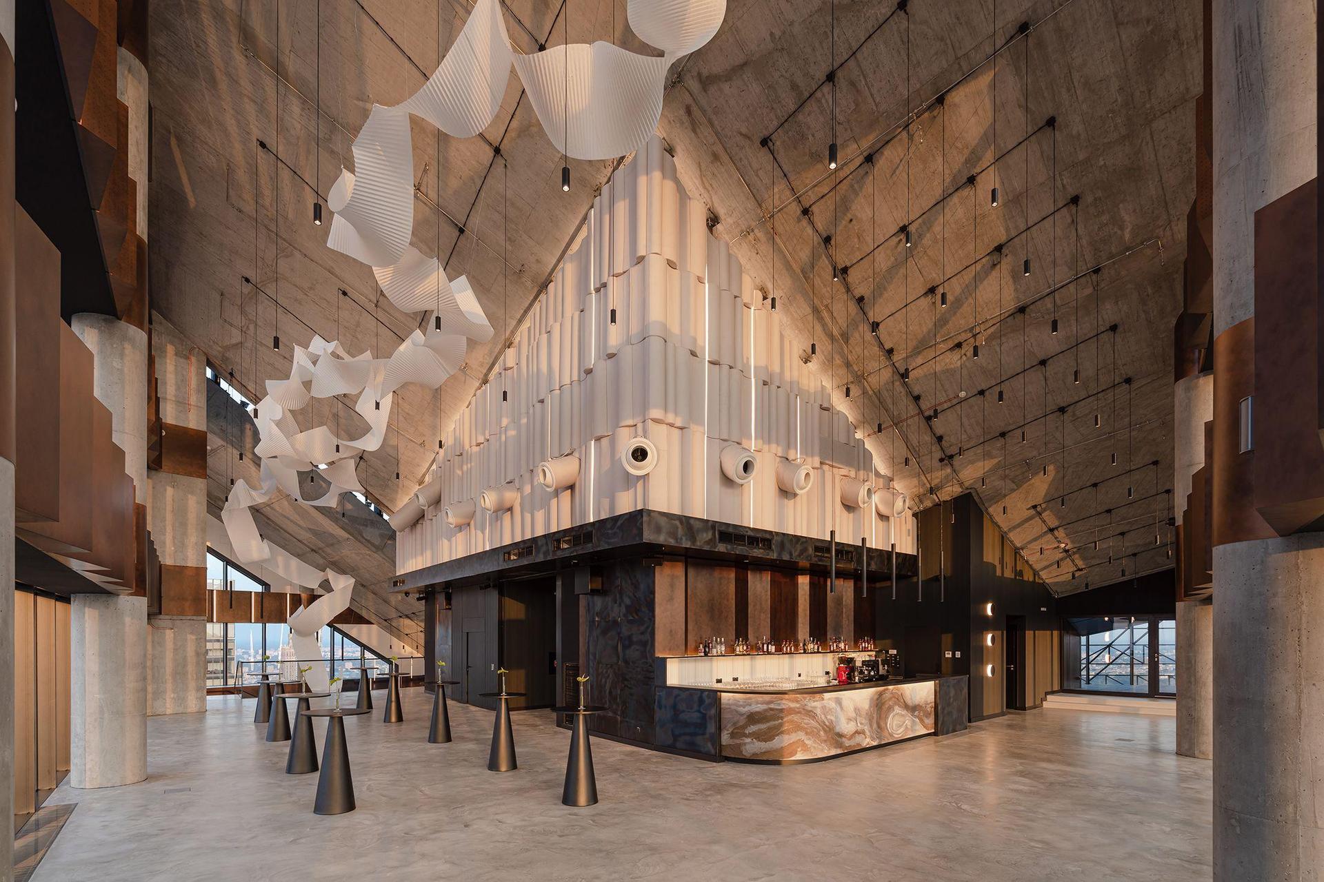 Przestrzeń konferencyjno-eventowa LookUp w Warszawie, proj. MIXD Studio