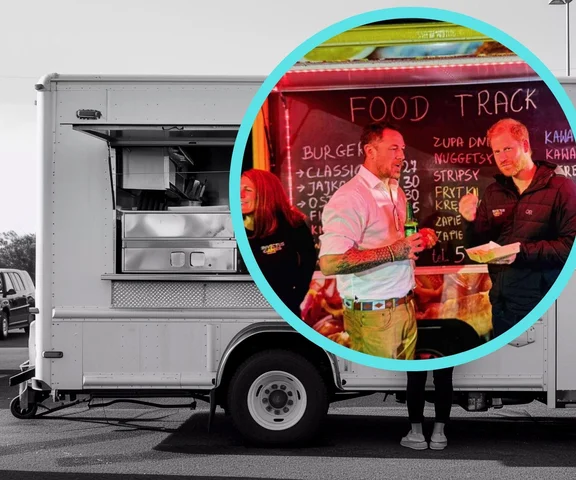 Książe Harry zajadał się z polskiego foodtrucka