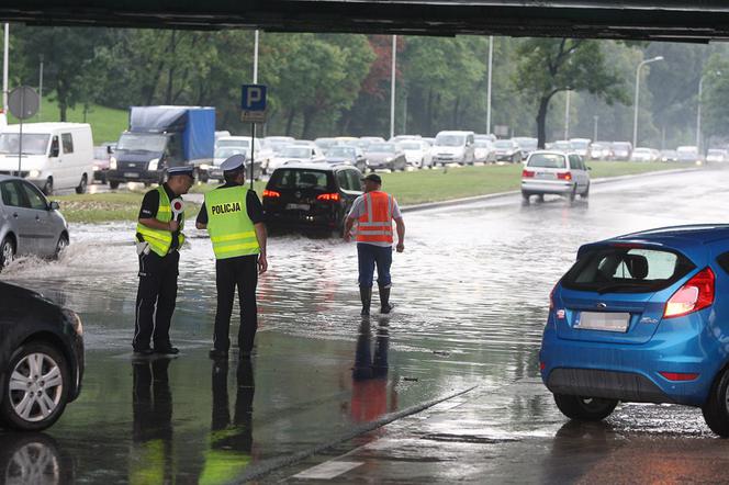 Ulewa nad Warszawą