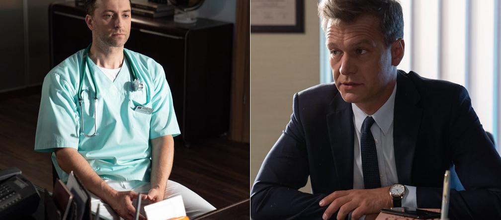 Na dobre i na złe odc. 718. Andrzej Falkowicz (Michał Żebrowski), Marcin Molenda (Filip Bobek)