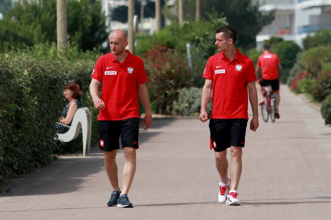 Michał Pazdan, Krzysztof Mączyński, spacer, La Baule, Euro 2016