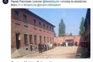 Szydło przywitała papieża w Auschwitz