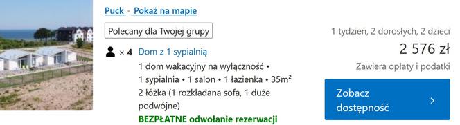 Domki letniskowe