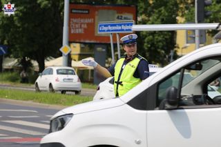 Policjanci sprawdzali swoje umiejętności na najbardziej ruchliwym skrzyżowaniu w Lublinie