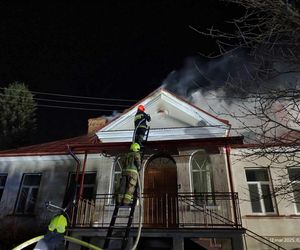 Pożar plebanii w Jaworniku Polskim