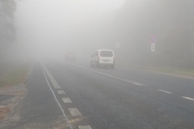 Mgła utrudnia życie kierowcom!