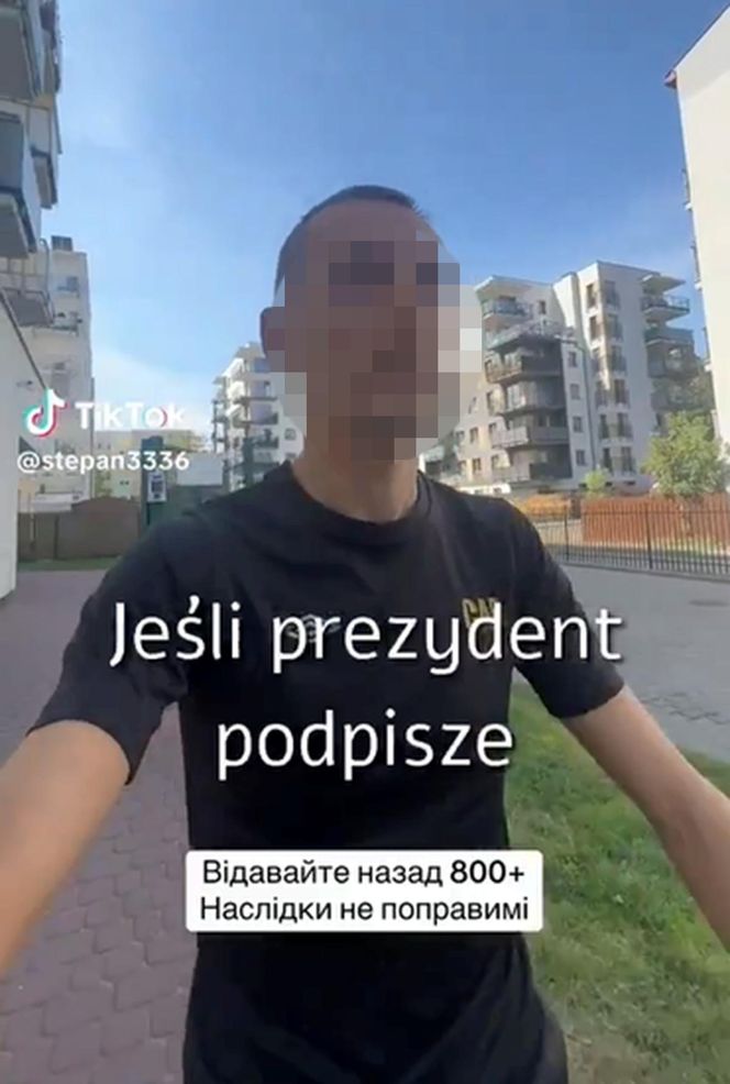 Policja zatrzymała Ukraińca, który odgrażał się za odebranie 800 plus