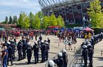 Policyjne zabezpieczenie piłkarskiego finału Pucharu Polski (2.05.2025)