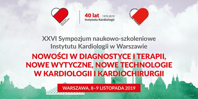 XXVI Sympozjum naukowo-szkoleniowe Instytutu Kardiologii w Warszawie - baner