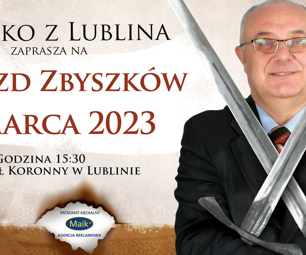 Zjazd Zbyszków w Lublinie - plakat wydarzenia 