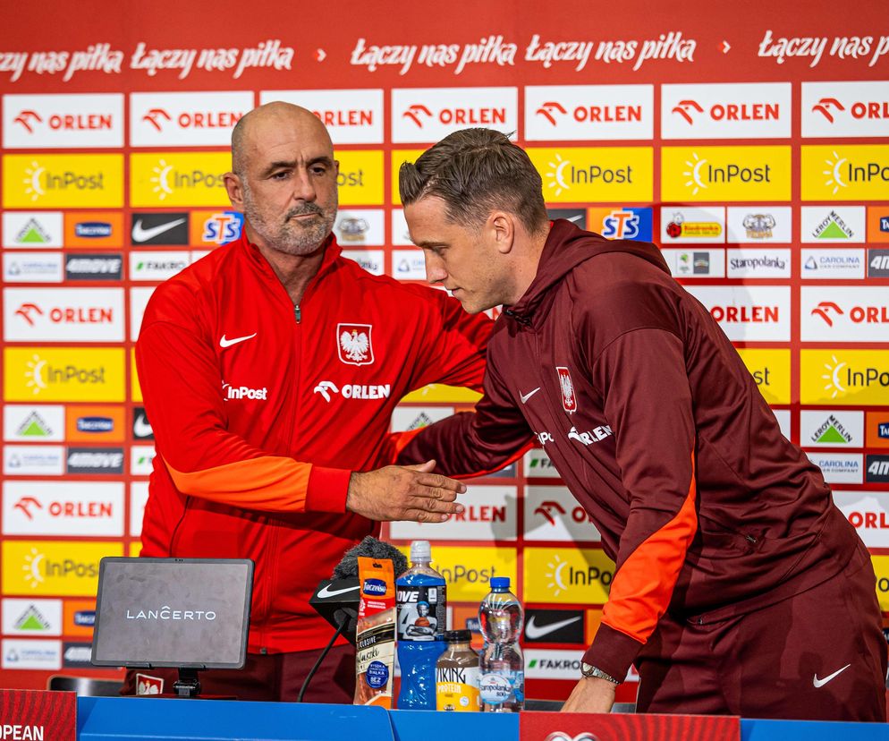 Michał Probierz i nowy kapitan Piotr Zieliński