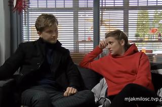 M jak miłość. Katia (Joanna Jarmołowicz), Łukasz (Jakub Józefowicz)