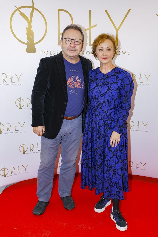 Gabriela Muskala Zbigniew Zamachowski jadą metrem