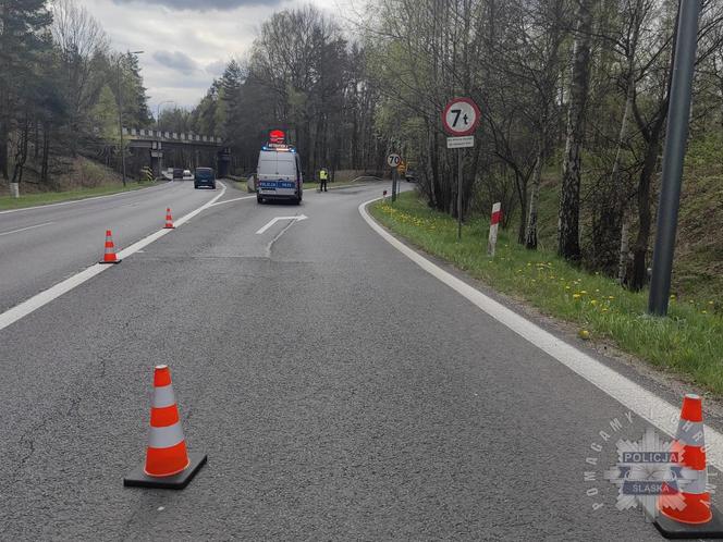 Wypadek na DK86. Nie żyje motocyklista