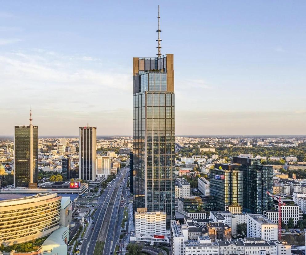 Varso Tower piękny drapacz chmur w centrum Warszawy