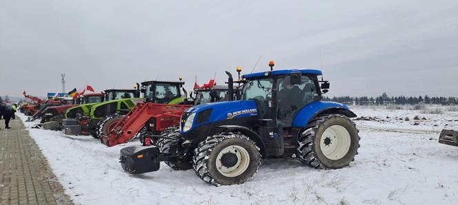 Rolnicy w Wejherowie. Protest na drodze krajowej nr 6