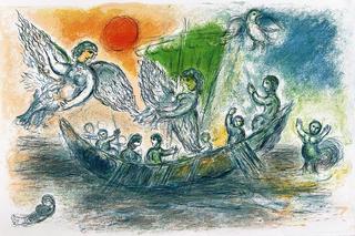 Marc Chagall Odyseja, rycina XIX