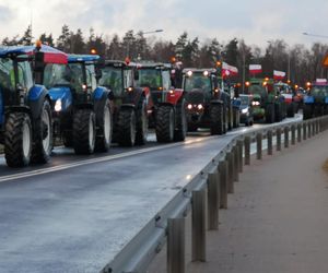 Protest rolników na Warmii i Mazurach