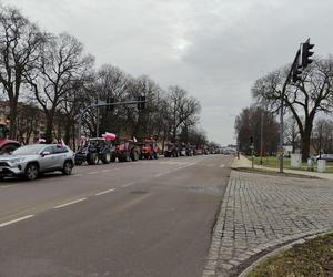 Protest rolników w Elblągu