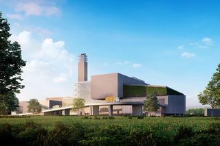 Zakład Unieszkodliwiania Stałych Odpadów Komunalnych w Warszawie (wizualizacja)