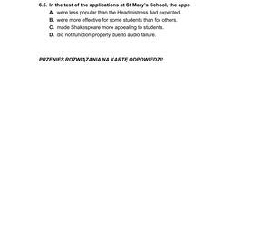 Matura 2025 - angielski rozszerzony