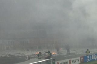 Gorąco na stadionie podczas meczu z Litwą! Zapłonęły serpentyny!