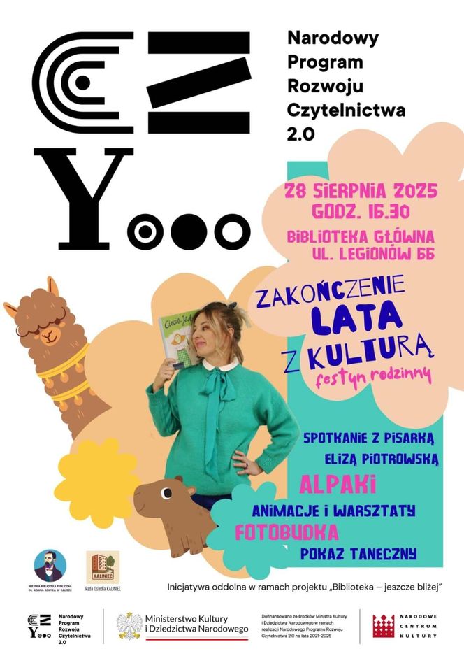 Kalisz. Asnykowa biblioteka zaprasza na zakończenie lata z kulturą
