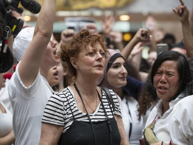 Susan Sarandon na proteście