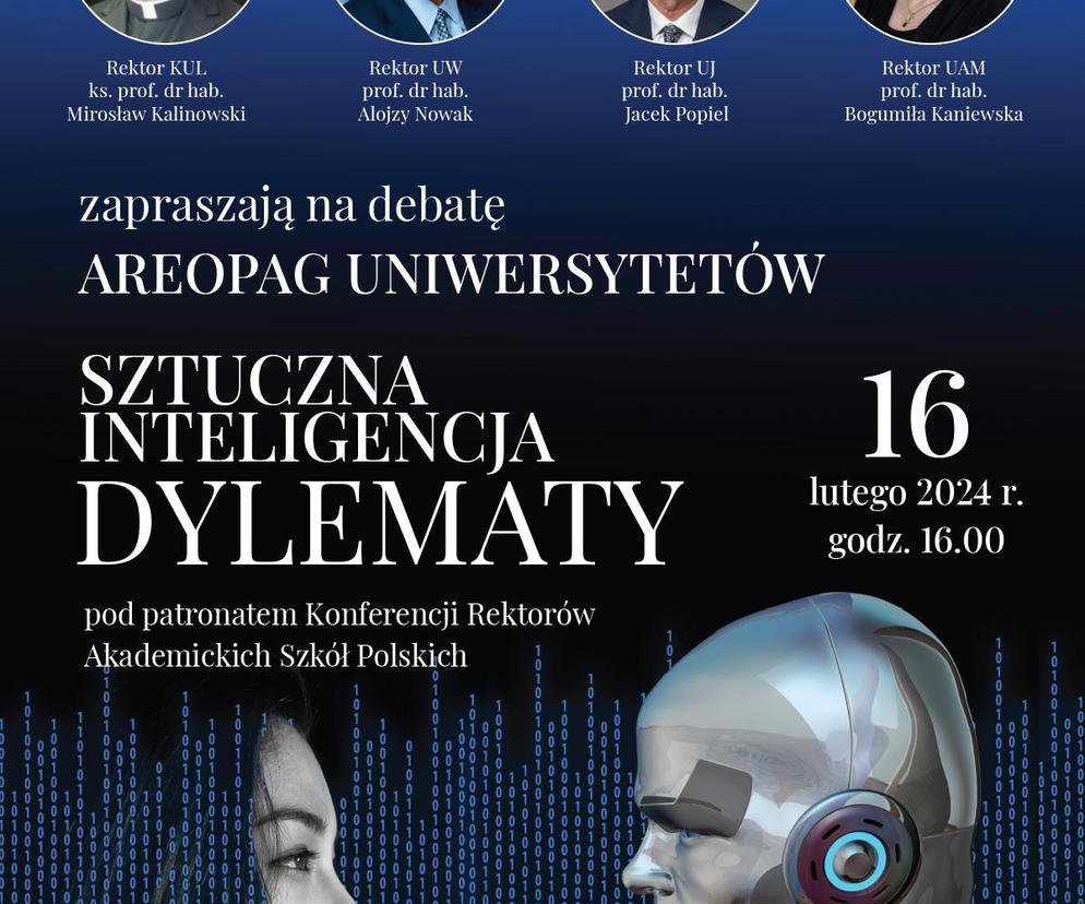 Sztuczna Inteligencja: niebezpieczeństwo czy cud przyszłości? KUL zainauguruje 3. edycję Areopagu Uniwersytetów