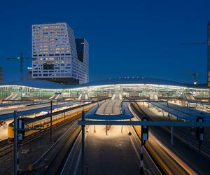 Dworzec kolejowy Utrecht Centraal w Holandii