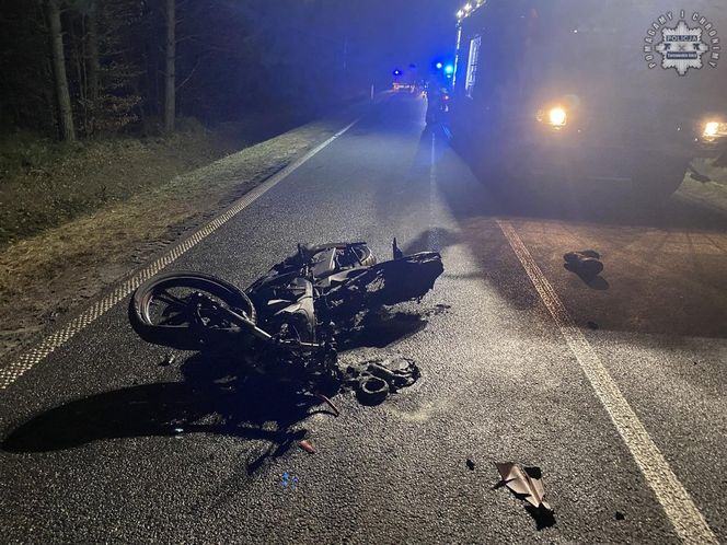 Śmiertelny wypadek pod Tarnowskimi Górami. 18-letni motocyklista nie żyje