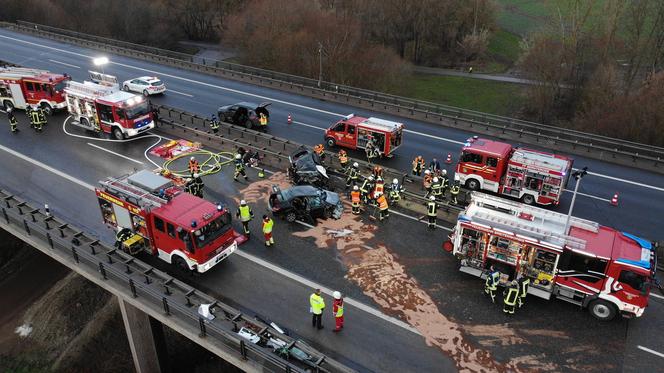 Wypadek na A38 w Niemczech
